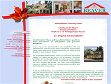 Tablet Screenshot of beaverhomes.de